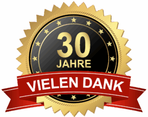 30 Jahre Vielen Dank